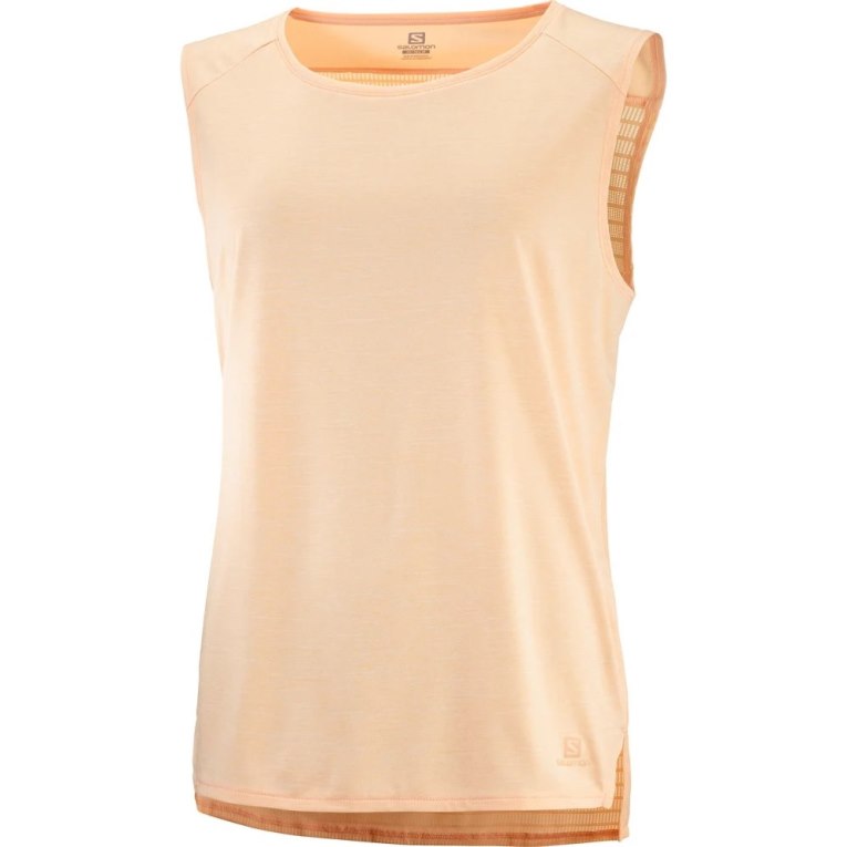 Apricot Salomon Outline Summer Women's Tanks | PH 49851J